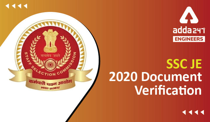 SSC JE 2020 Document Verification, Direct Link to Download SSC Document Verification Notice |_30.1