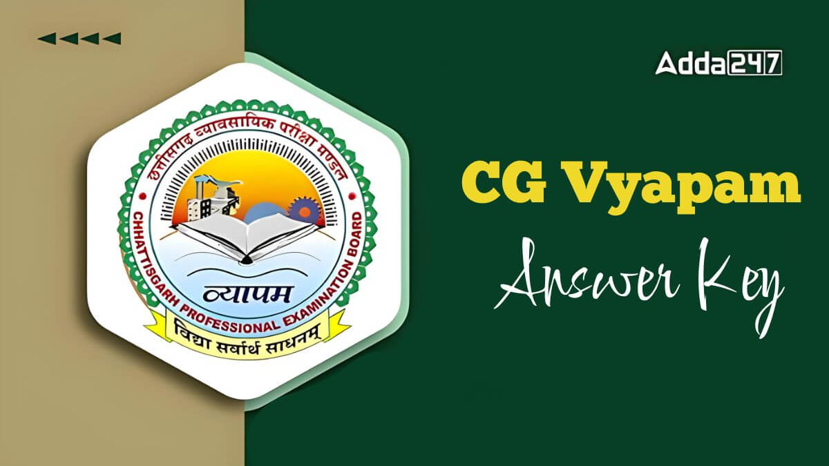 CG Vyapam Sub Engineer Answer Key 2025