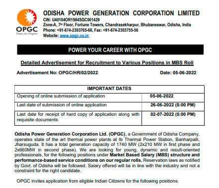 OPGC Recruitment 2022, Apply Online for 45 Engineering Vacancies_4.1