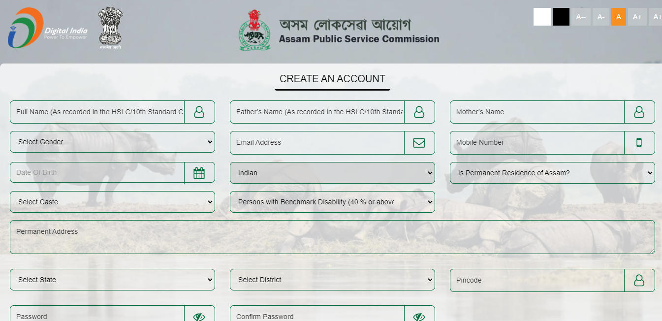 APSC AE Apply Online 2022