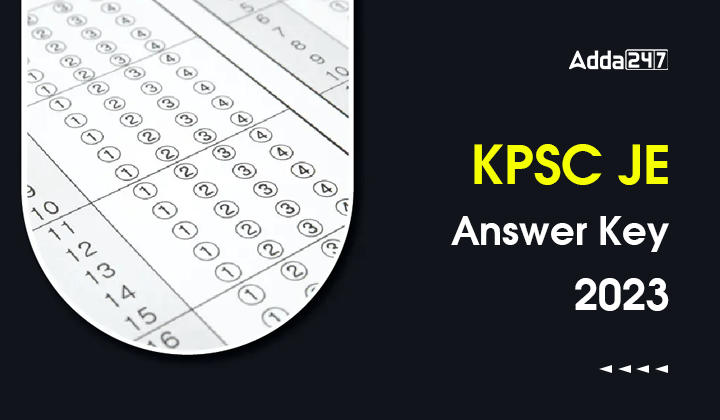 KPSC JE Answer Key 2023