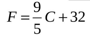 Degree Celsius to Fahrenheit Conversion