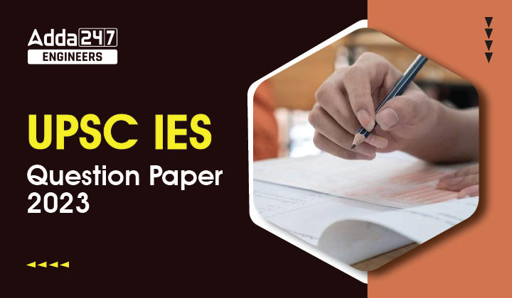 UPSC IES Question Paper 2023