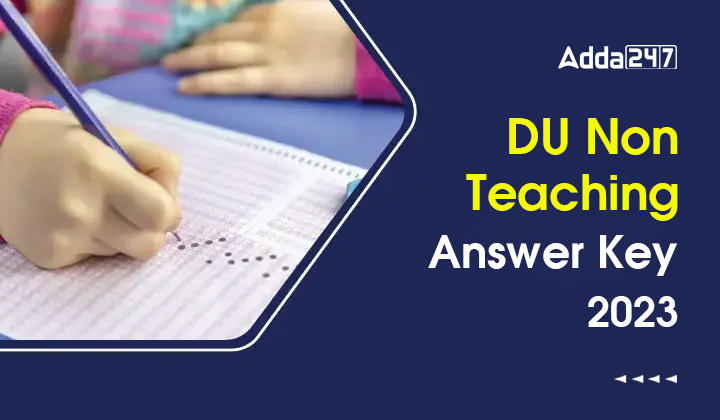 DU Non Teaching Answer Key 2023