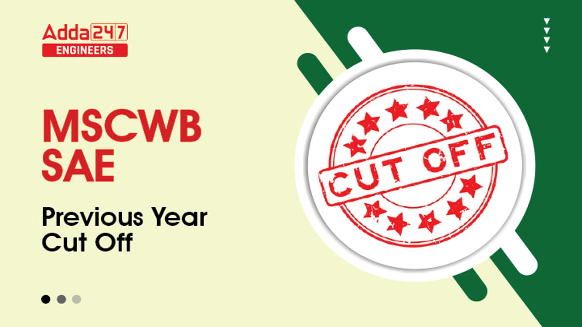 MSCWB SAE Previous Year Cut Off