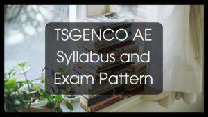 TSGENCO AE Syllabus 2024
