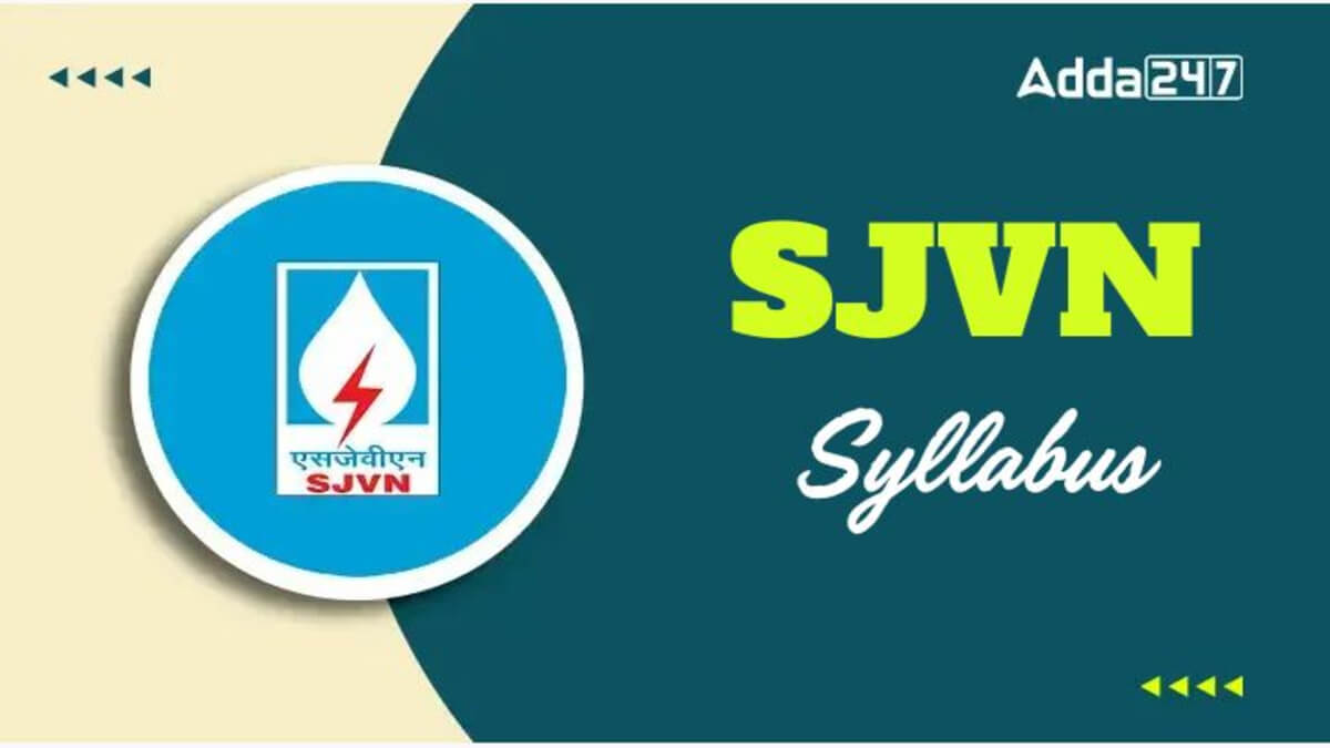 SJVN Executive Trainee Syllabus 2025