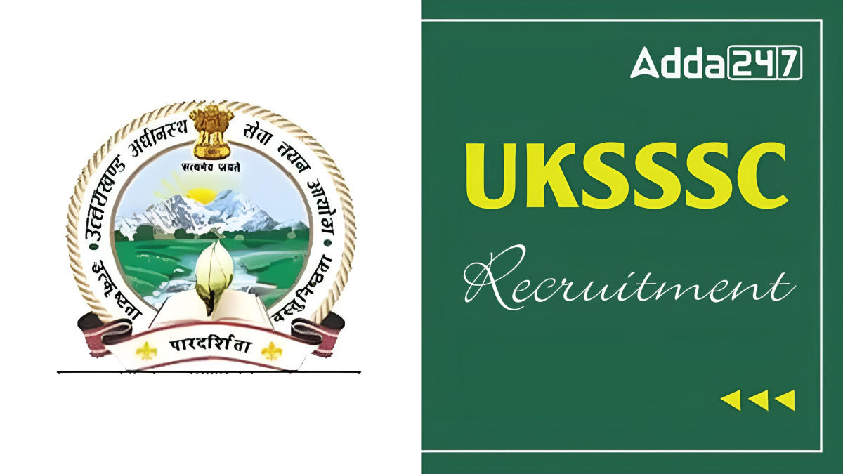 UKSSSC Draftsman Recruitment 2024