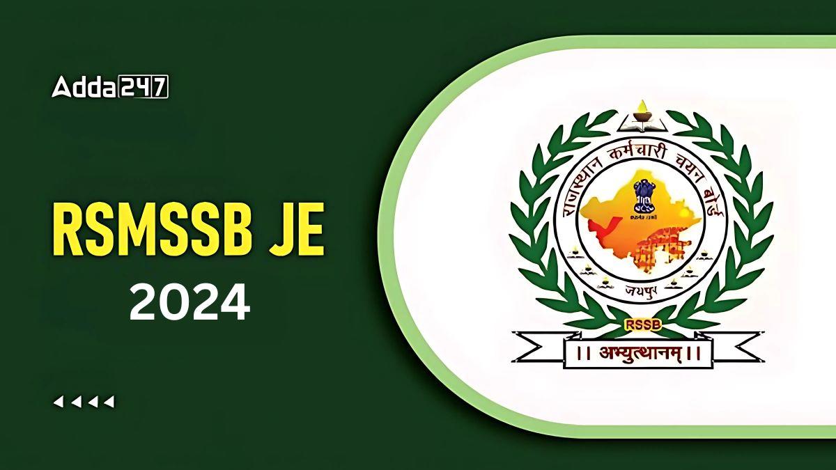 RSMSSB JE 2024