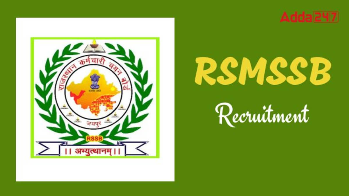 RSMSSB JTA and Account Assistant Recruitment 2024