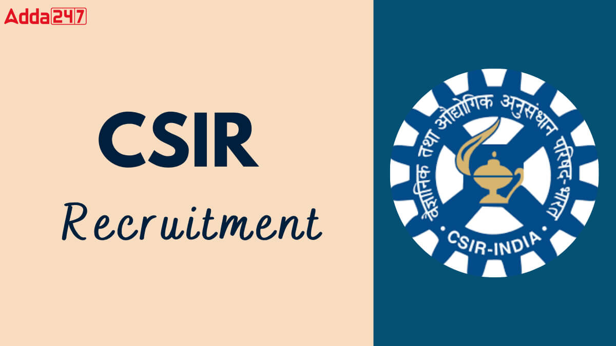 CSIR Scientist Recruitment 2025