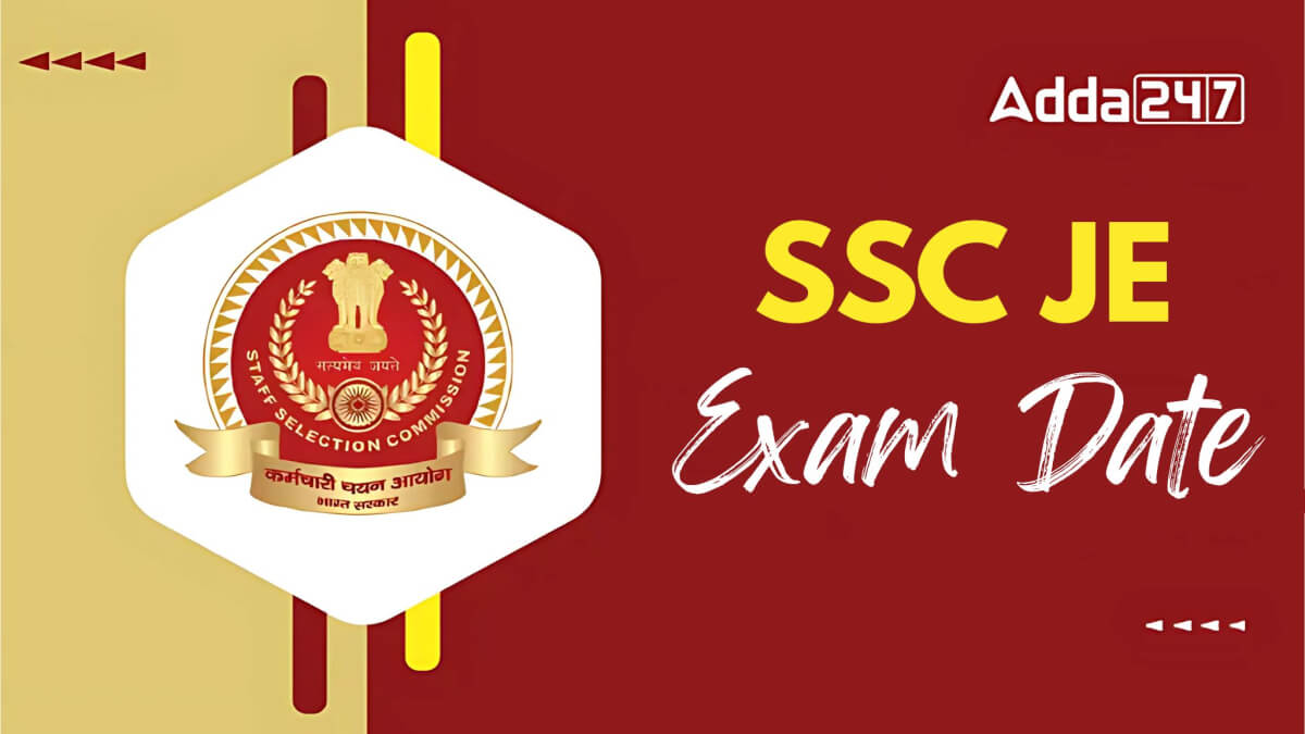 SSC JE 2025 Exam Date