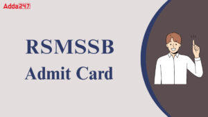 RSMSSB JTA Admit Card 2025