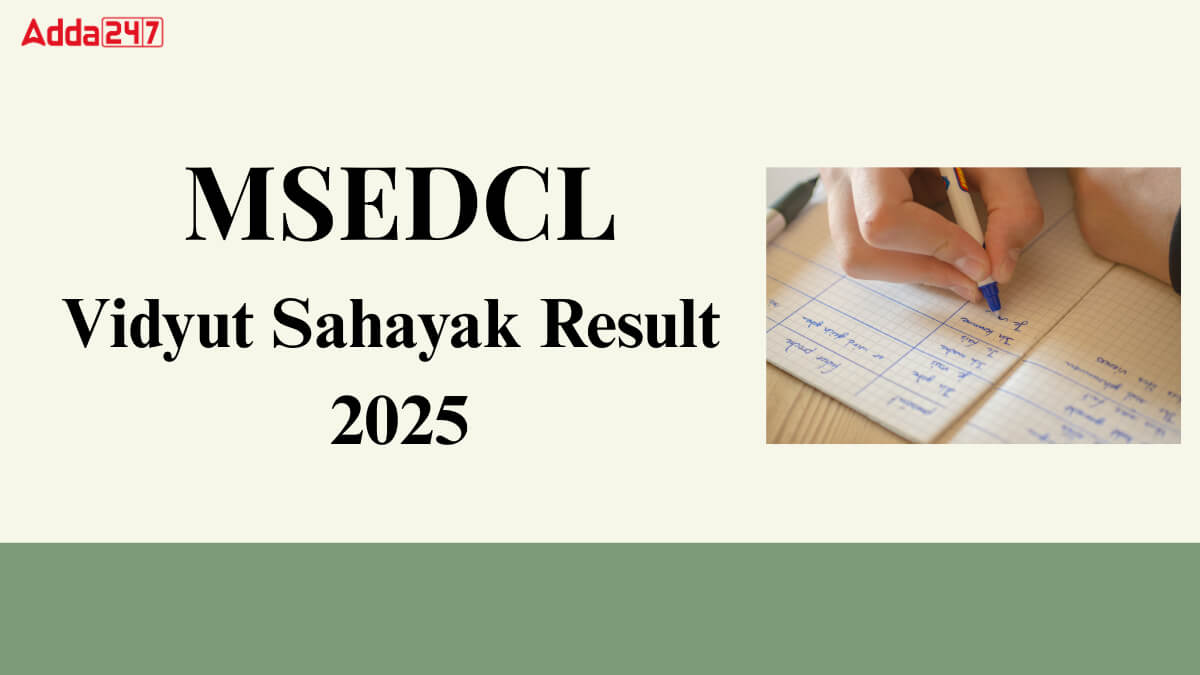 MSEDCL Vidyut Sahayak Result 2025