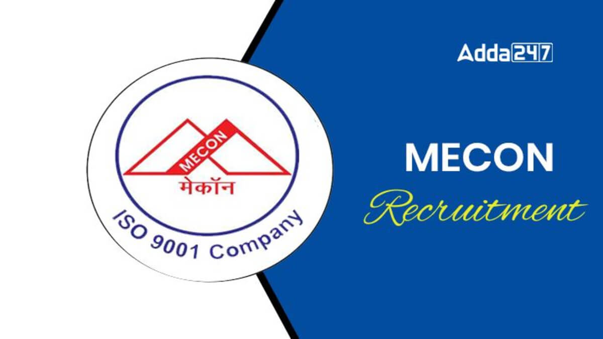 MECON Engineer Recruitment 2025