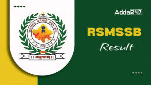RSMSSB Informatics Assistant Final Result 2025