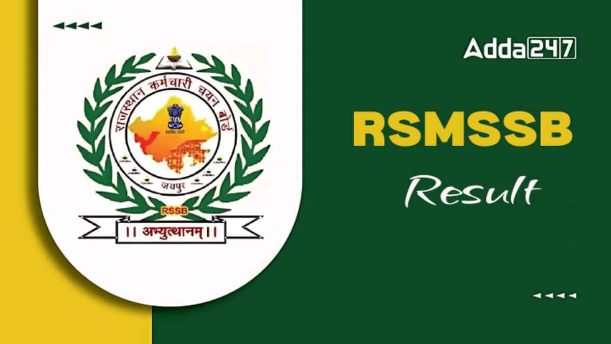 RSMSSB Informatics Assistant Final Result 2025