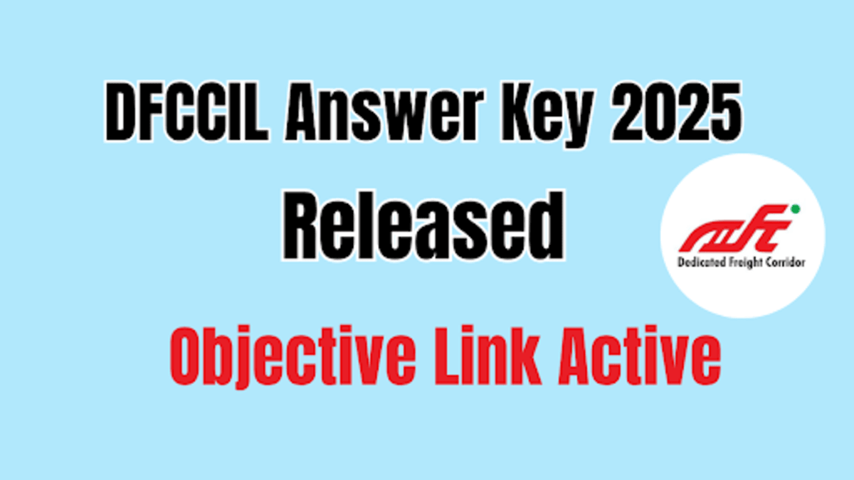 DFCCIL Answer Key 2025