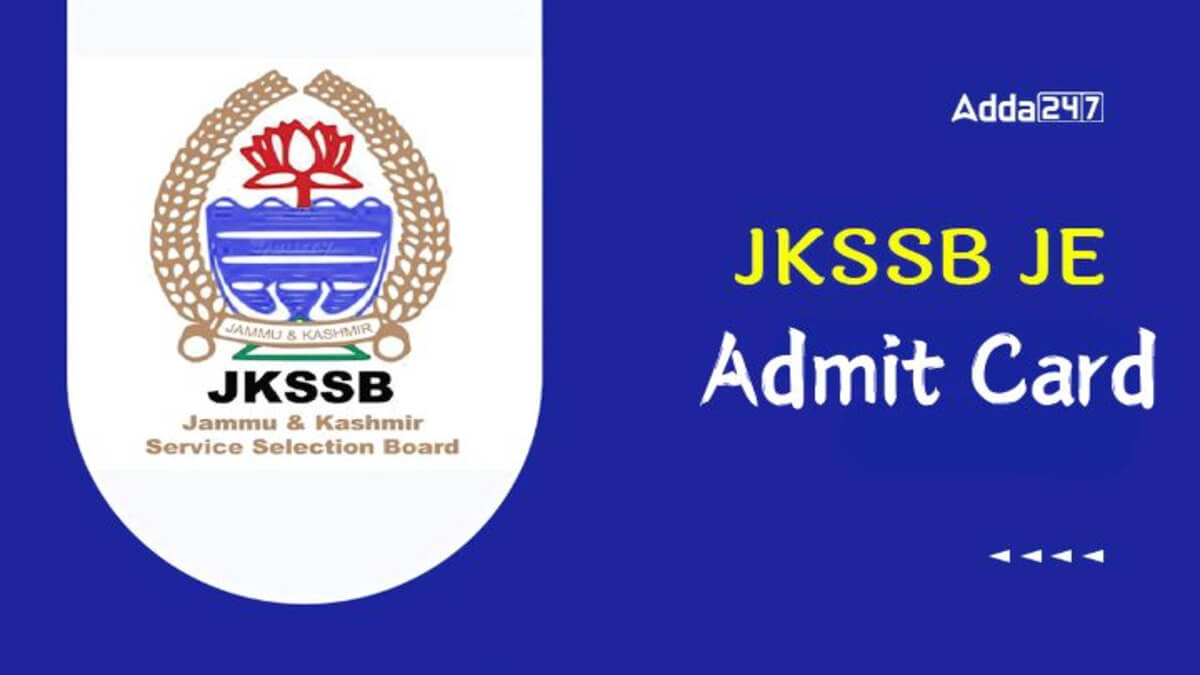 JKSSB JE Admit Card 2025