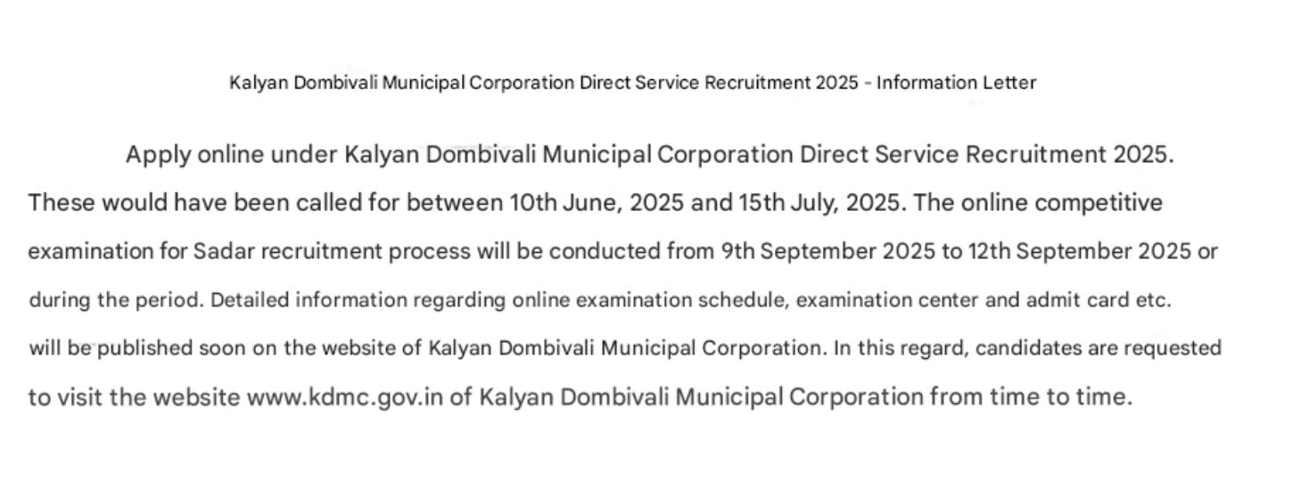 Govt. Job Notification