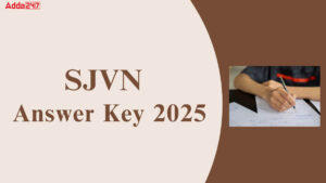 SJVN Answer Key 2025