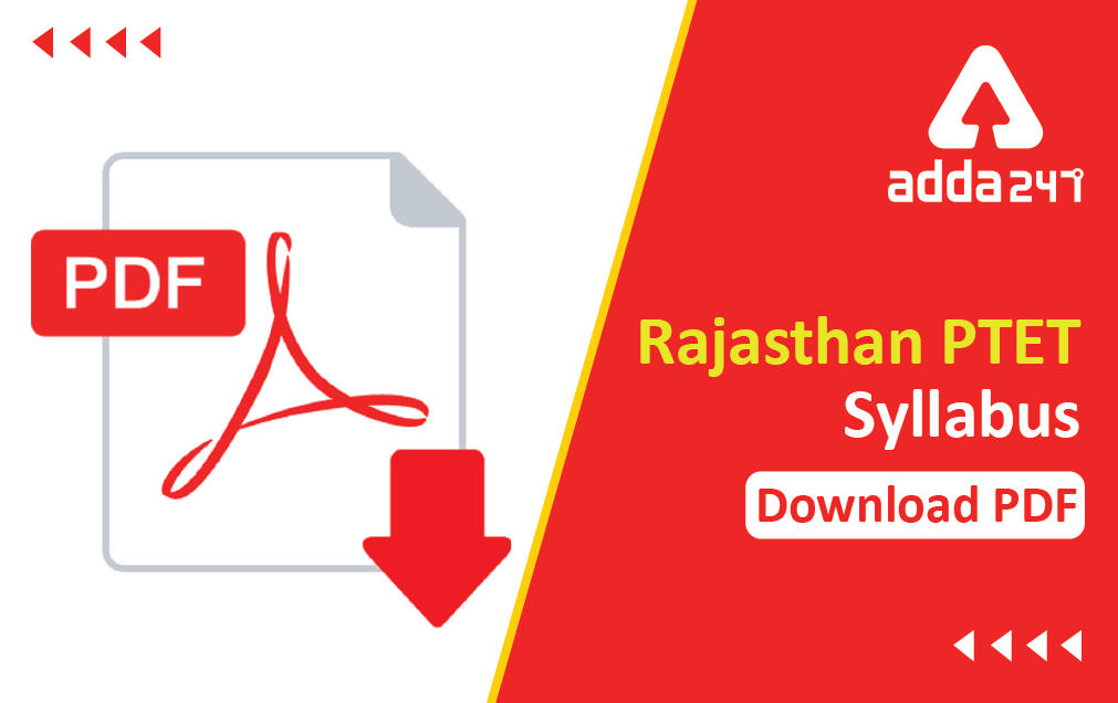 Rajasthan PTET Syllabus 2022 & New Exam Pattern PDF_30.1