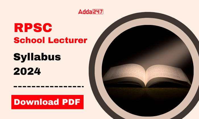 RPSC School Lecturer Syllabus 2024