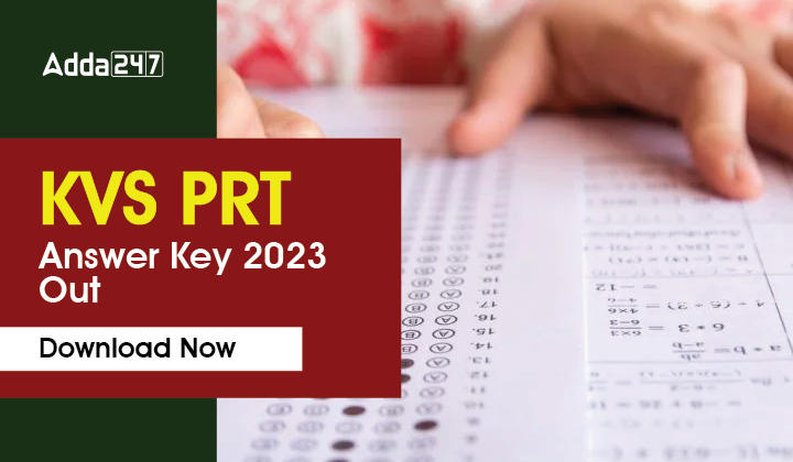 KVS PRT Answer Key 2023 Released