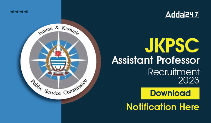 JKPSC Assistant Professor Recruitment 2023