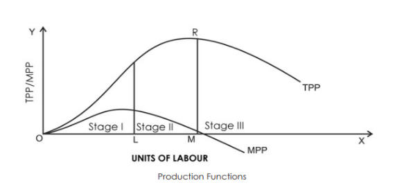 Stages of the law of Variable Proportion