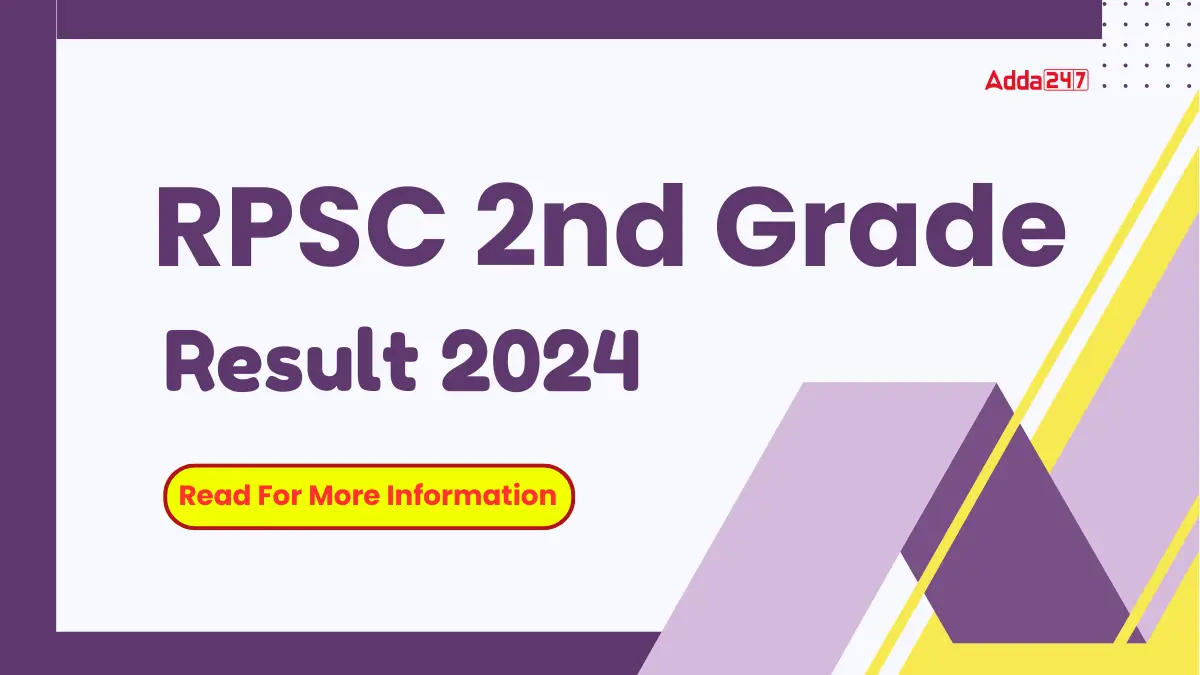 RPSC 2nd Grade Result 2024