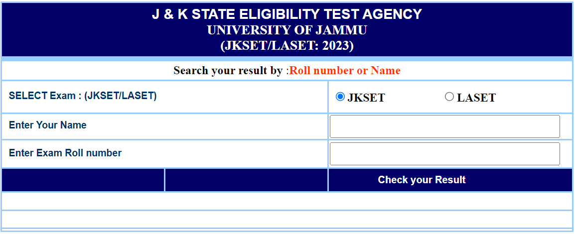 JKSET Result 2023 Out, Direct Download Link at jujkset.in_3.1