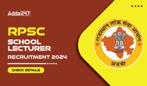 RPSC School Lecturer Recruitment 2024 Check Details-01