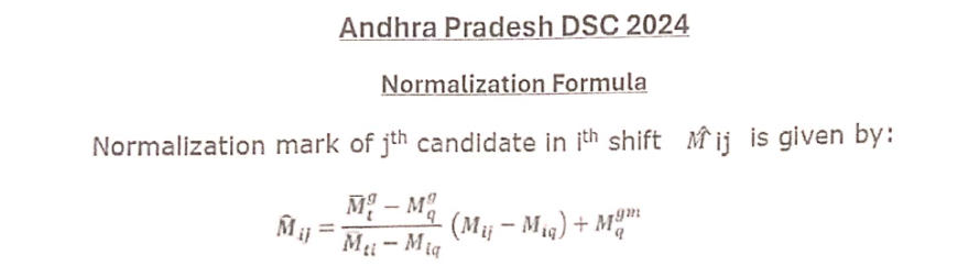 AP TET Normalization 2024, Check the Latest Updates _3.1