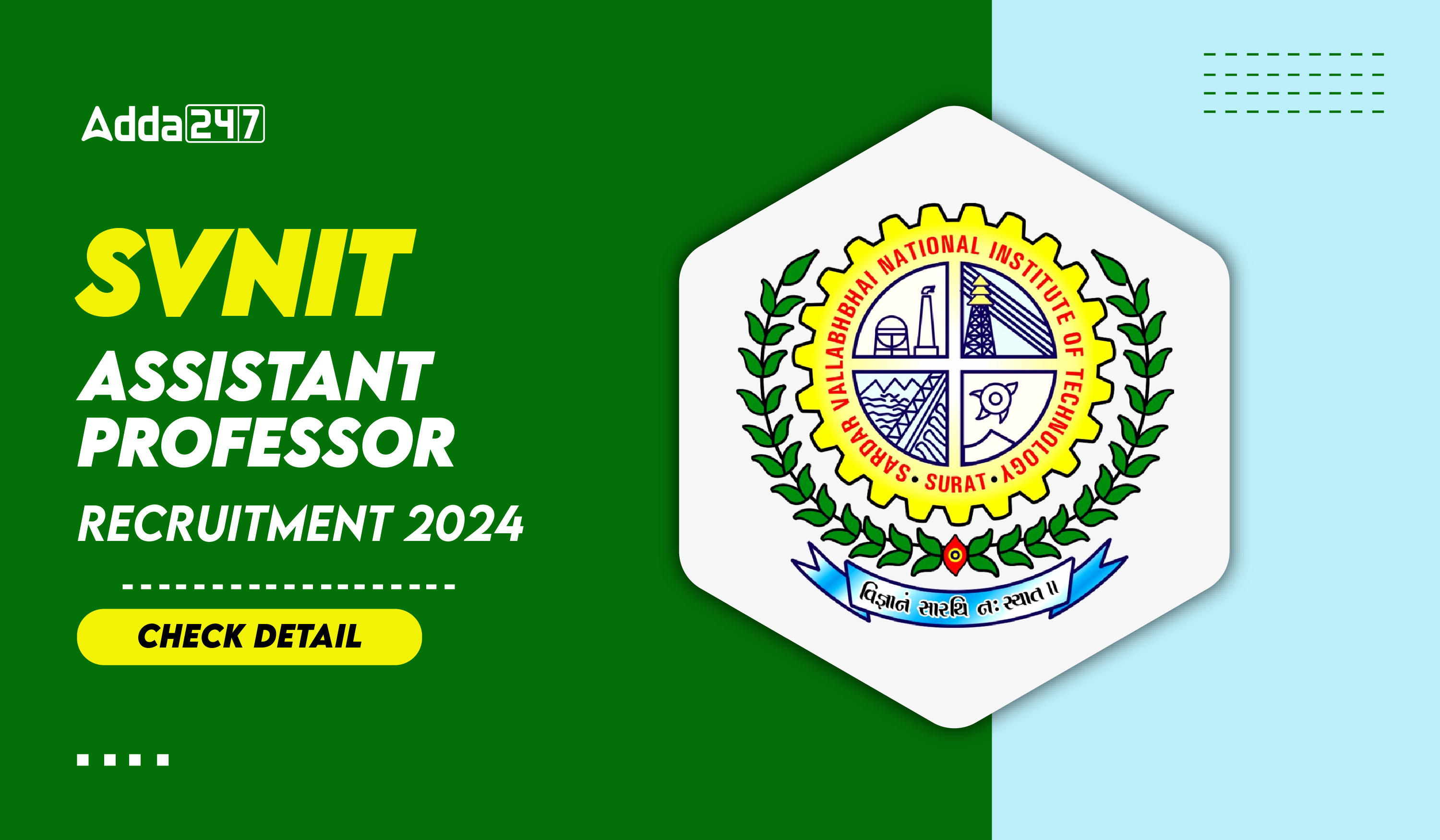 SVNIT Assistant Professor Recruitment 2024 Check Detail-01