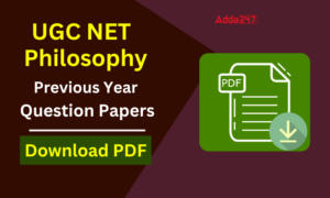 UGC NET Philosophy Previous Year Question Papers