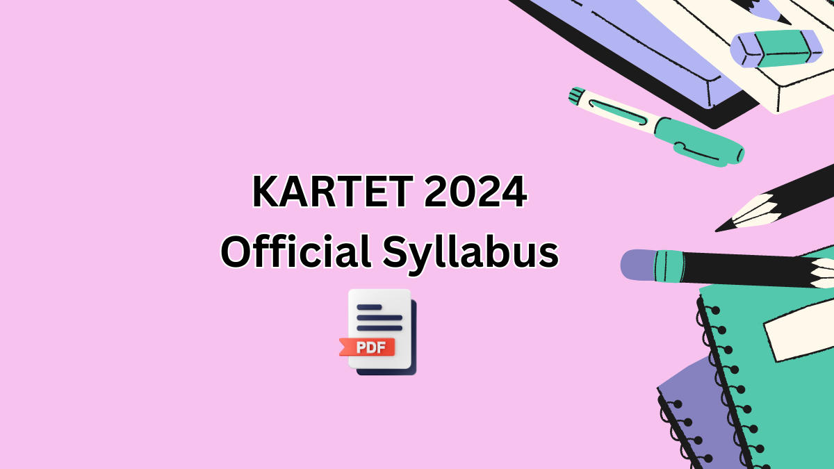 KARTET Syllabus 2024 PDF