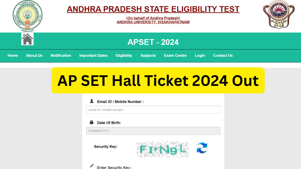 AP SET Hall Ticket 2024