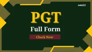 PGT Full Form