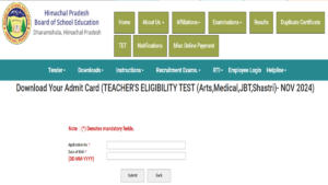 HP TET Admit Card 2024 Out, Download Link Here