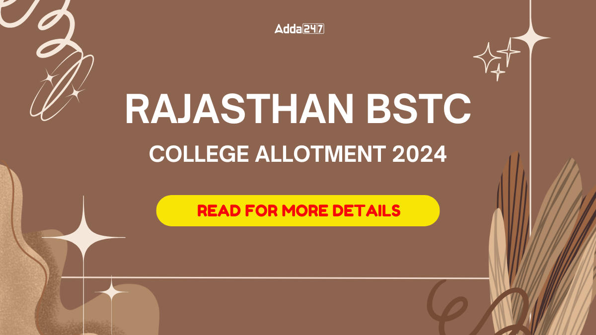 Rajasthan BSTC College Allotment 2024