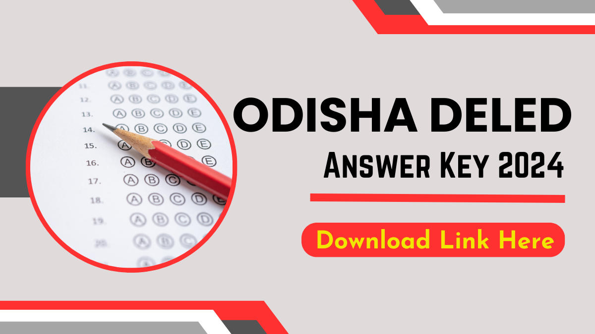 Odisha DELED Answer Key 2024