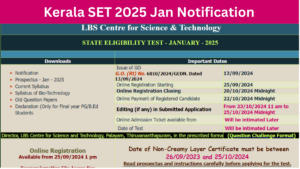 Kerala SET 2025 Notification Out, Exam Date, Qualification and Age Limit