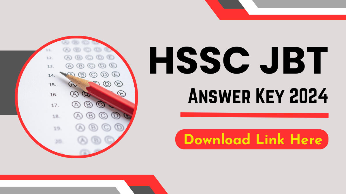 HSSC JBT Answer Key 2024