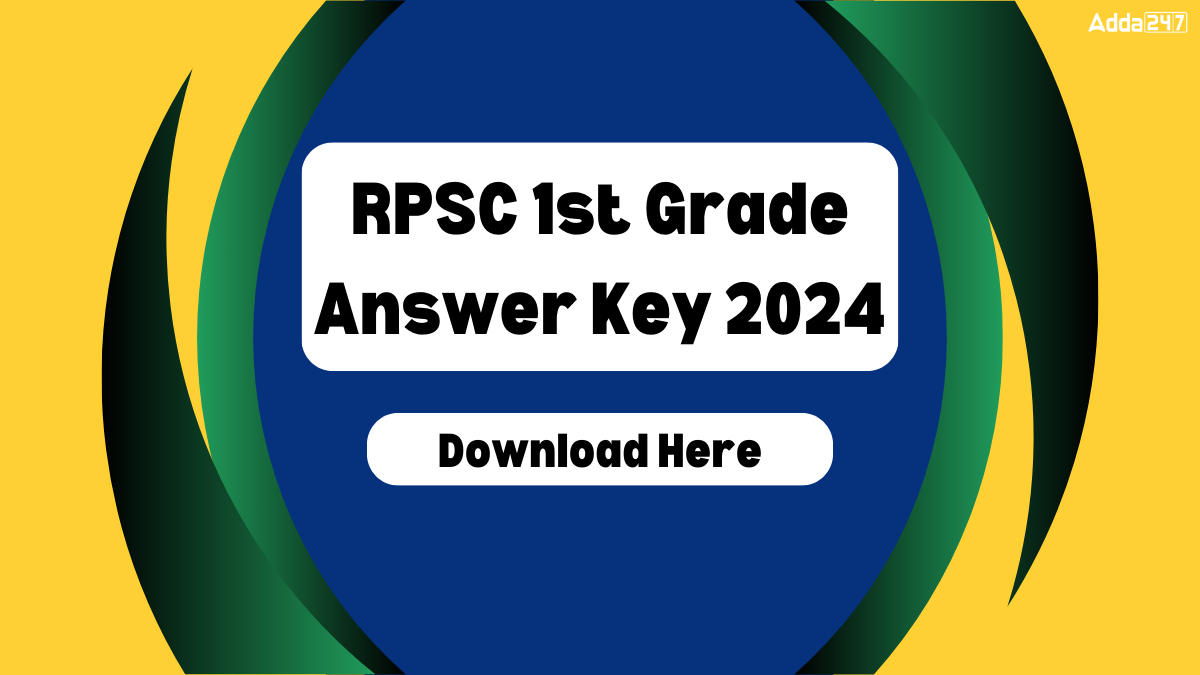 RPSC 1st Grade Answer Key 2024