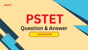 PSTET EVS Question and Answers