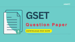 GSET Question Paper 2024