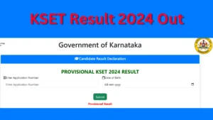 KSET Result 2024 Released, Score Card Link Active