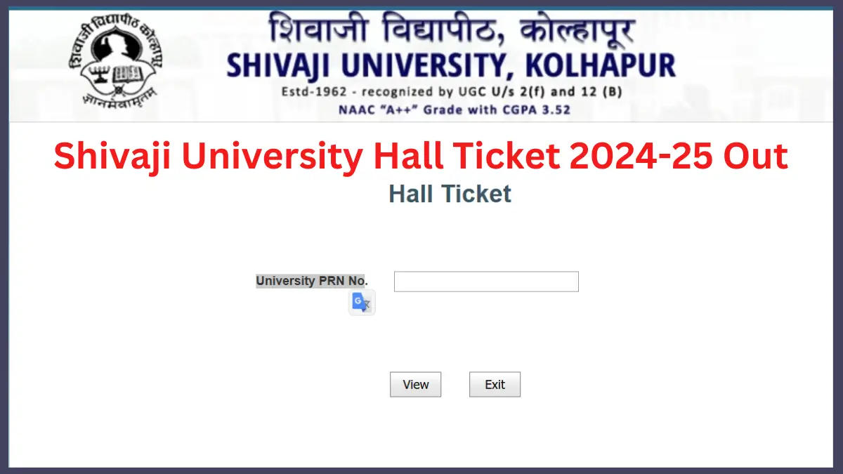 Shivaji University Hall Ticket 2024-25 Out (1)