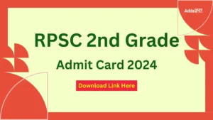 RPSC 2nd Grade Admit Card 2024